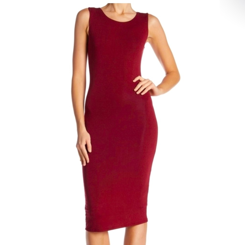 Velvet Torch sleeves bodycon dress